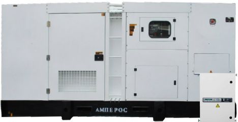 АМПЕРОС АД-1000-Т400 в кожухе с АВР