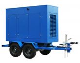 ТСС ЭД-520-Т400-2РПМ9 в погодозащитном кожухе на прицепе с АВР